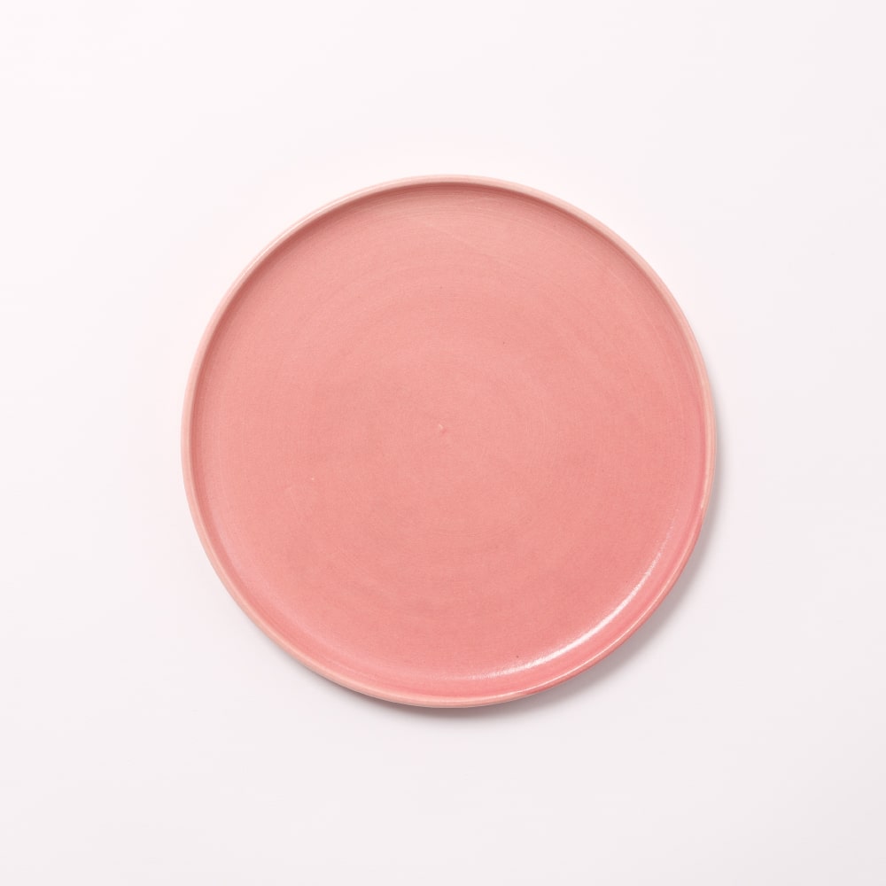桃色のお皿